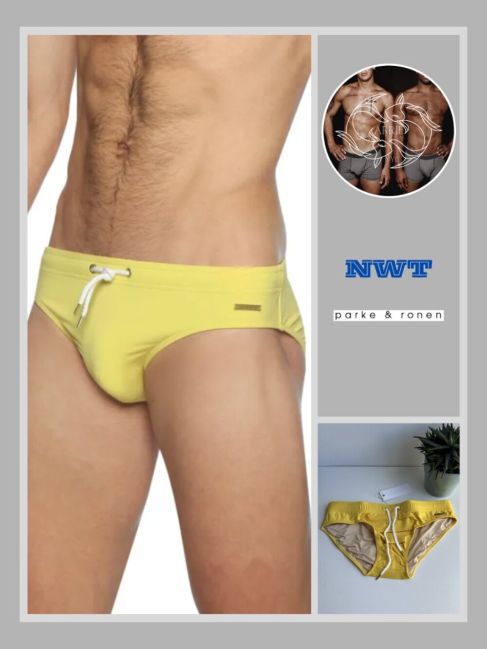Parke & Ronen - Solid Meridian Brief - Sunflower Yellow (M)